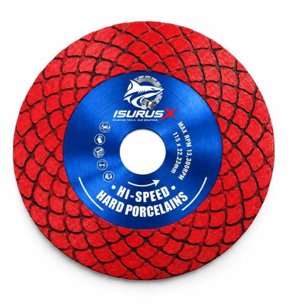 XHPD-TF-115  HI-SPEED DRY CUTTING DISC FOR HARD PORCELAINS AND TILES
